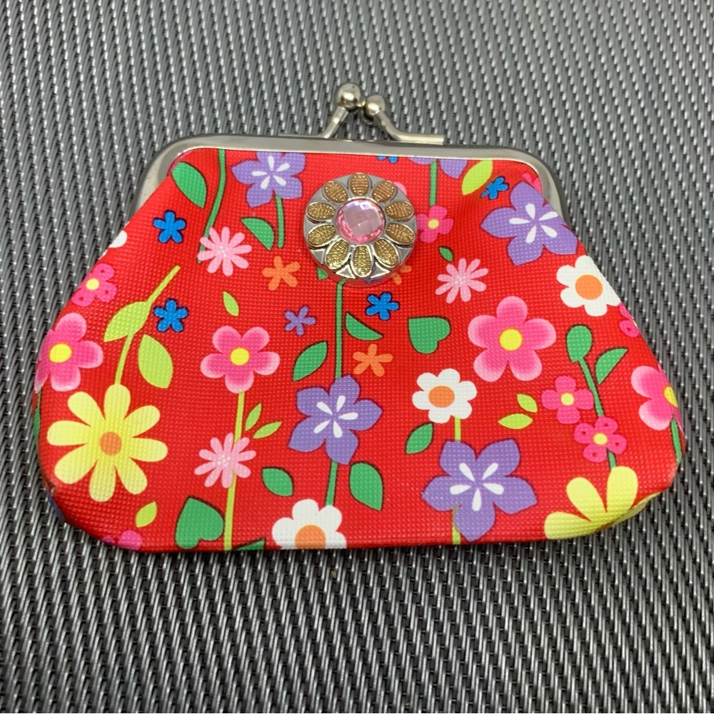 Snap Button Coin Purse with 1 Charm